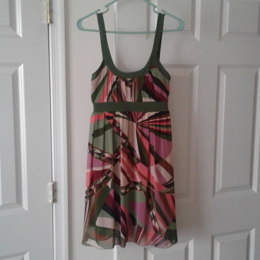 Multi Print Mini Dress